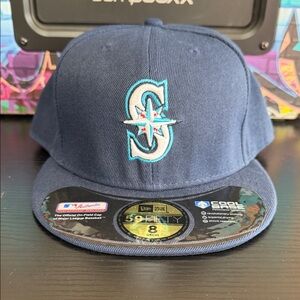 New Era Navy Blue 59FIFTY Cap with Logo